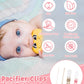 Babygoal Silicone Pacifier Clips 4 Pack,2Pcs Pacifier Holder Clip With 2Pcs Toy Strap Chain For Baby Boy Girl Fits All Pacifier,