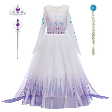 Lzh Little Girls Dress Princess Halloween Cosplay Costume Outfits Pants Long Sleeve Dress Up+Accessories
