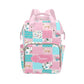 Noverbibi Custom Diaper Bag for baby Customized Floral Horse Pink Baby Bag Personalized Nursing Bags with Name Custom Name Mommy