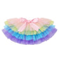 Baby Girl Boho Rainbow 1St First Birthday Cake Smash Outfit One Year Old Party Photo Props Cotton Short Sleeve Romper Tutu Tulle
