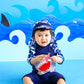 Vaenait Baby 0-24M Baby Boys Rashguard Swimwear Swimhat Cooling Jaws S