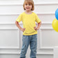 Cosland Baby Boys T Shirts Casual Short Sleeve Cotton Plain Tees, Lemon Yellow, 18 Months