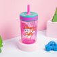 Zak Designs Kelso 15 oz Tumbler Set (Paw Patrol Skye & Everest) Leak-Proof Screw-On Lid with Straw Made of Durable Plastic and S