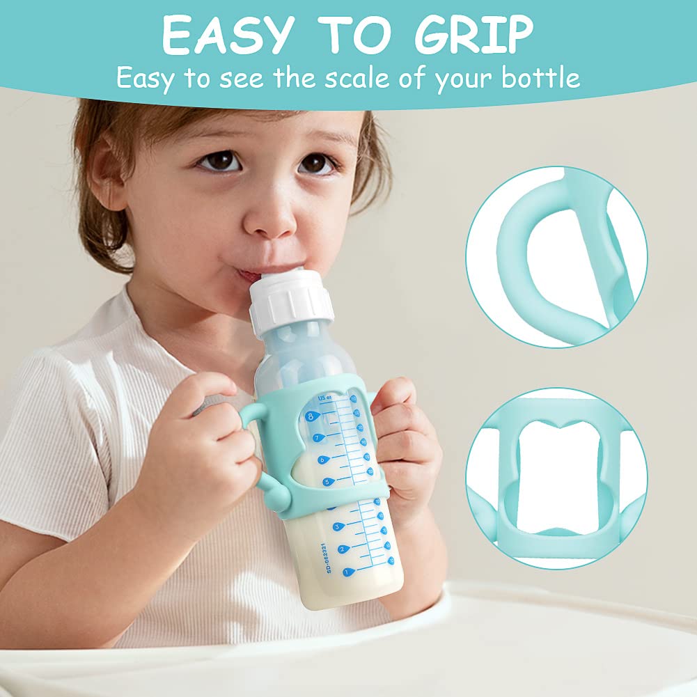 Aolso Silicone Baby Bottle Handles, 3Pcs Bottle Handles, Baby Bottle Handles Has Easy Grip Handles, Bottle Handles For 2.25' Di