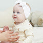 Jollybows 3Pcs Baby Nylon Headbands Hairbands Hair Bow Elastics For Baby Girls Newborn Infant Toddlers Kids (11-Red+White+Blue,