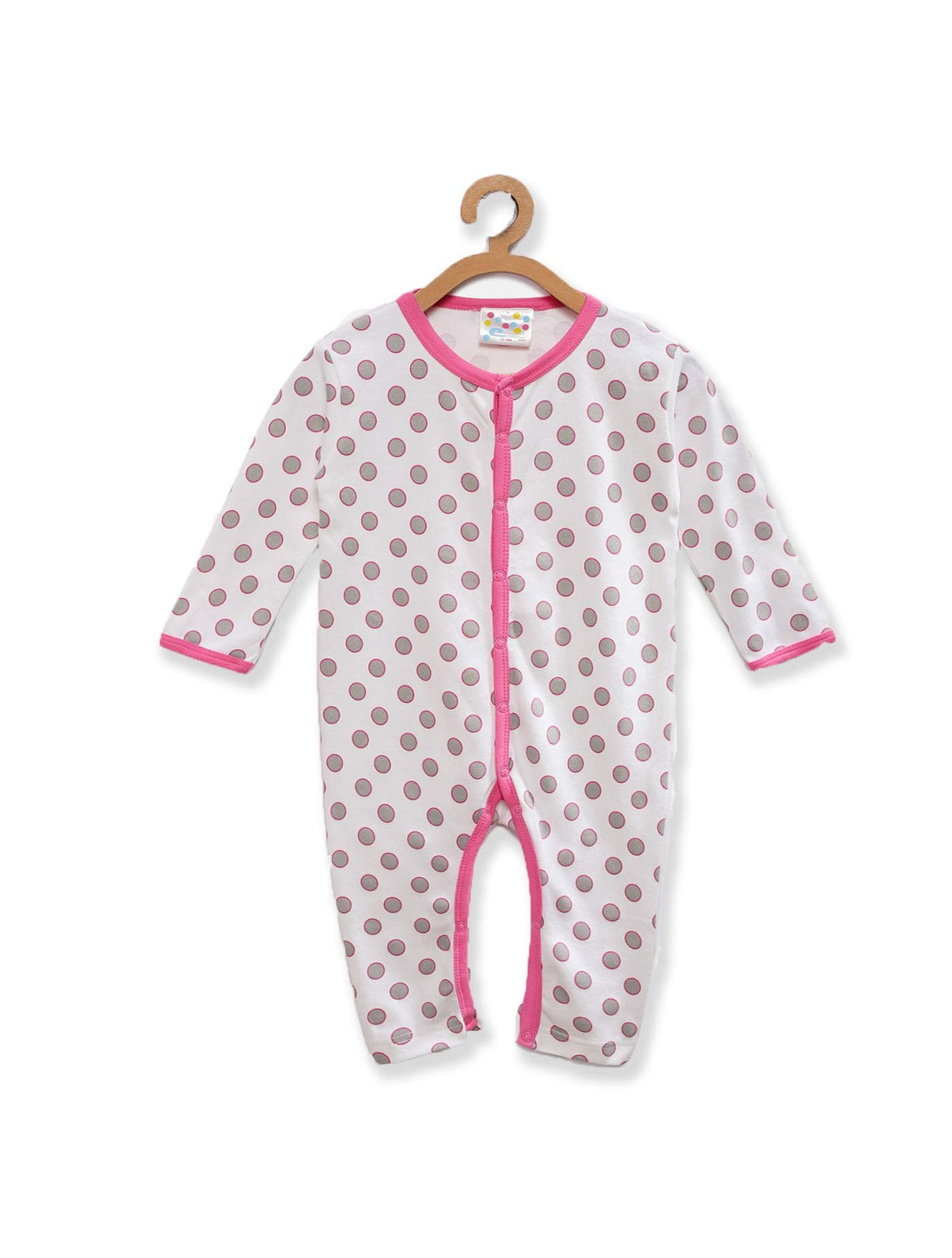 Eimoie Unisex Regular Fit Bodysuit (2331_Pink_36 Months)