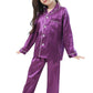 CattyGirl Pajamas Kid Unisex Pjs Set Girls Boys Silk Pajamas Set Satin Long Sleeve 2 Piece Clasic Sleepwear for 212 Years Todde