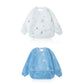 Little Dimsum Mess-Proof Baby Bibs|Infant Toddler Long Sleeve Waterproof Feeding Art Smock|Catching Food & Wipe Clean|Pack Of 2