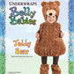 Underwraps Babys Teddy Bear Belly, Brown, X-Large