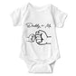 Listery Daddy And Me Bodysuit Infant Baby Bodysuit I Love Dad Bodysuit Funny FatherS Day Outfits 06Months, Dx, 3 Months