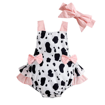 Cow Outfits For Baby Girl: My First 1St Birthday Girl Outfit Cake Smash Romper Headband Newborn Coming Home Clothes Photoshoot I