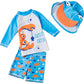 Sgmwvb Baby And Toddler Boys' 3-Piece Swimsuit Set Bathing Suit With Hat Crab(9-18 Months)