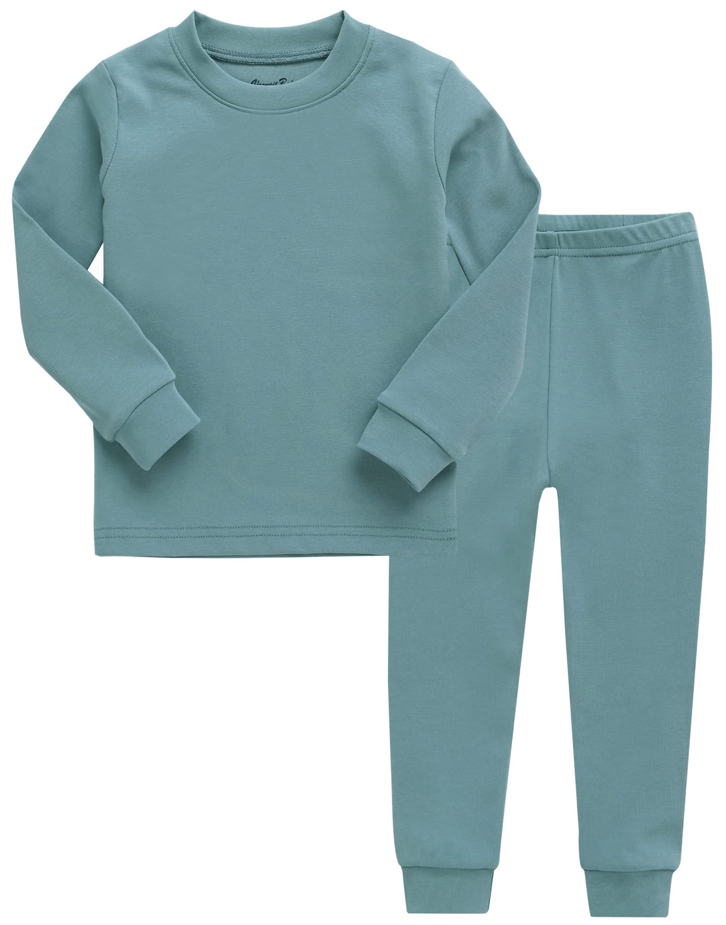 Vaenait Baby Kids Toddler Cotton Sleepwear Pajama Pjs 2Pcs Set Basic Mint 2Xl