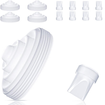12Pcs Breast Pump Parts, 8Pcs Duckbill Valves & 4Pcs Diaphragm Compatible With Momcozy M5 Breast Pump, Food Grade Silicone Duckb