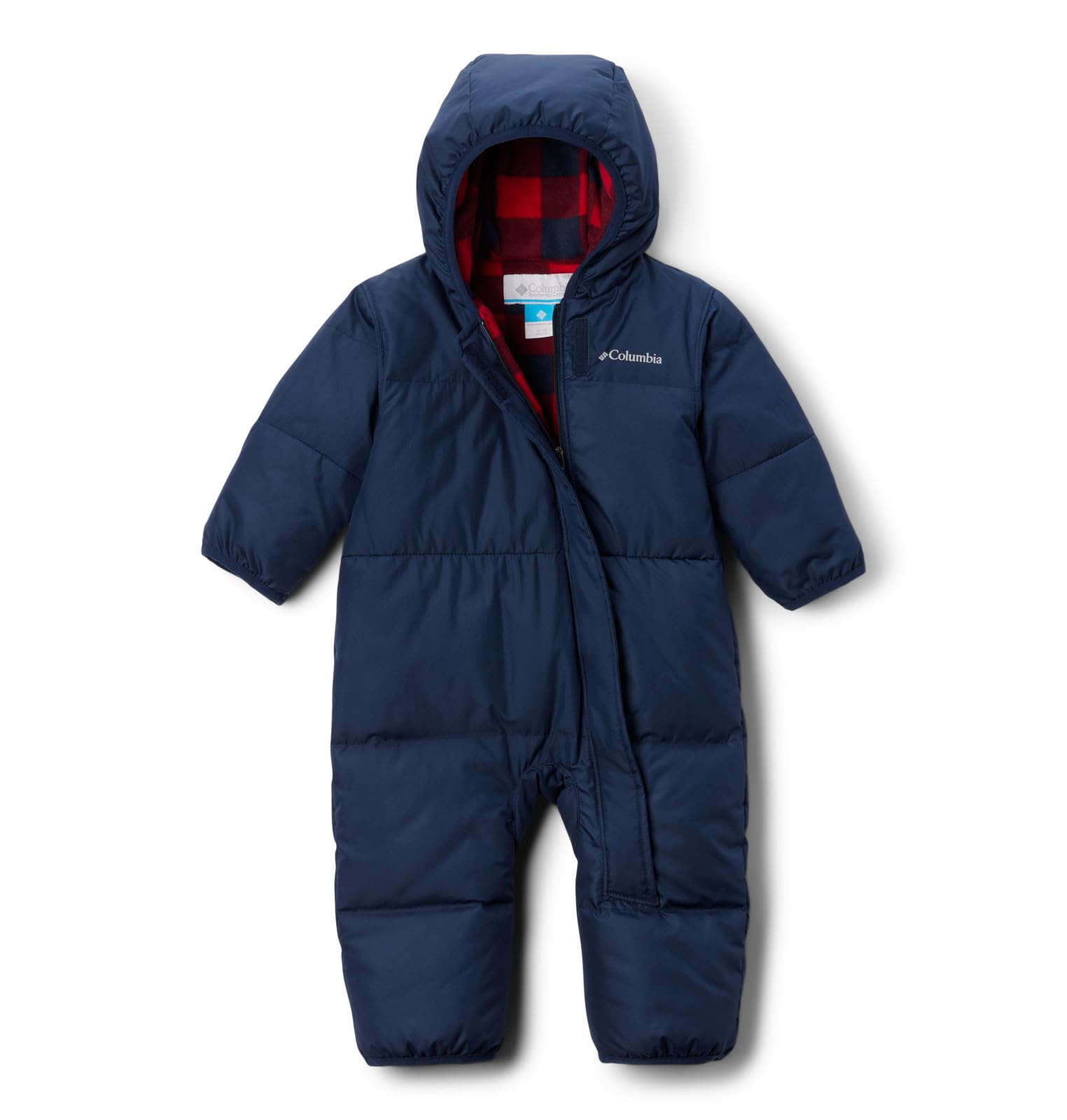 Columbia Baby Snuggly Bunny II Bunting, Collegiate Navy/Mountain Red Check, 18/24