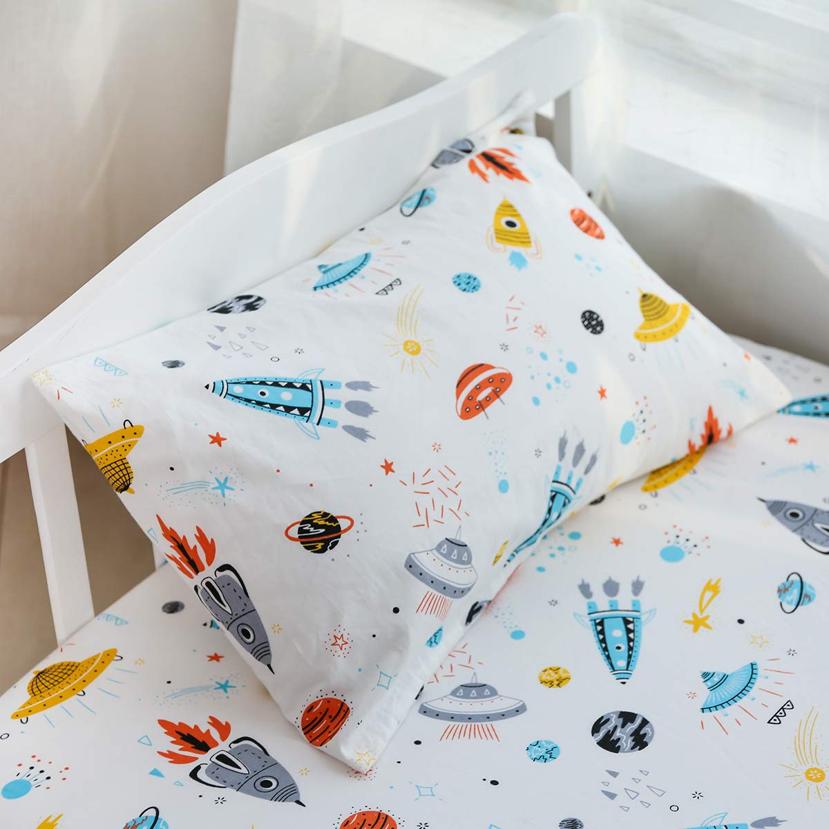 Kids Toddler Pillowcases - 2 Pack 1 Pillow Cover Pillowslip Case Fits Pillows Sizesd 13 X 18 Or 12X 16 For Kids Bedding Pillow C