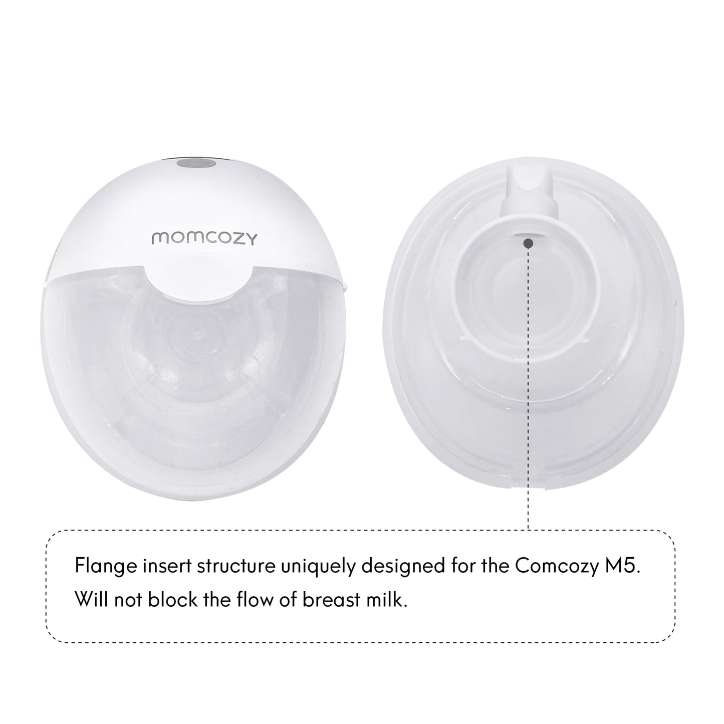 Mompmuir 20Mm Flange Insert Compatible With Momcozy M5, Only Suitable For Use With The Momcozy M5 Wearable Breast Pump, Not Orig