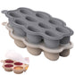 Btrfe Silicone Baby Food Freezer Tray 2Pack Perfect Food Storage Containers For Homemade Baby Food, Fruit Purees, Breastmilk, Ve