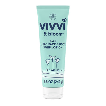 Vivvi & Bloom Gentle 2-In-1 Baby Lotion, Face And Body, For Delicate & Sensitive Baby Skin, Hypoallergenic Lotion Natural Scent,