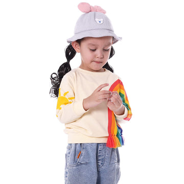 Biniduckling Baby Rainbow Long Sleeve Shirt For Girls Sweatshirt 18 Months