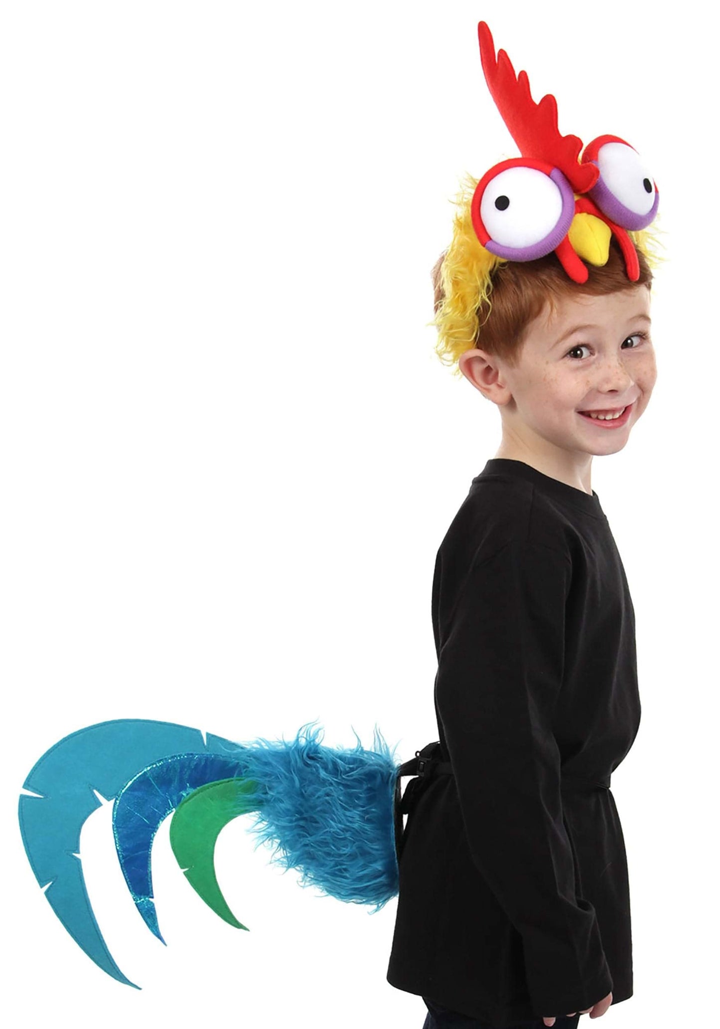 Elope Disney Moana Hei Hei Headband & Tail Rooster Costume Accessory Kit For Kids And Adults Standard