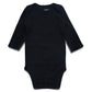 Romperinbox Unisex Solid Baby Bodysuit 0-24 Months (6-9 Months, Black Long Sleeve)