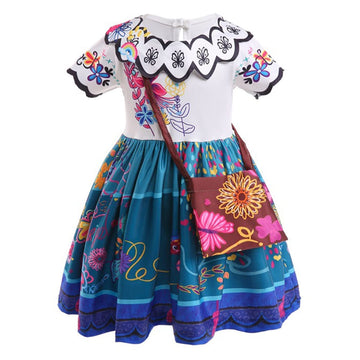 Cotrio Mirabel Costume For Girls Birthday Party Dress Role Play Clothes Halloween Costumes Cosplay Outfits Princess Dresses Size