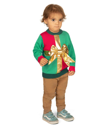 Tipsy Elves Ugly Christmas Sweater For Toddlers - Young Children Little Present Sweater Size 2T