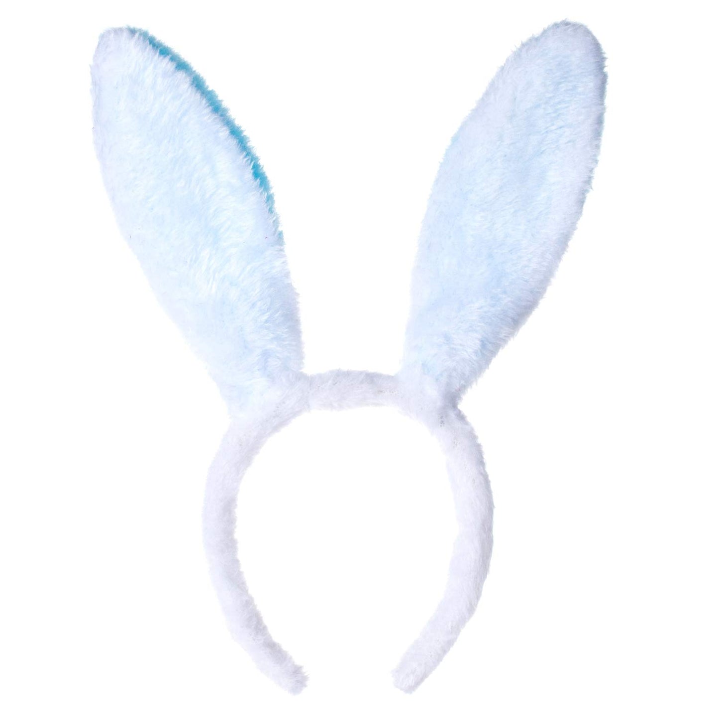 Cute Soft Touch Bunny Ears Headband Christmas Rabbit Ears Headband Gift For Children Kids Girls (Blue)