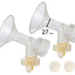 Maymom Breast Pump Accessories Compatible With Medela Pump In Style Pumps, Large Breastshields (27 Mm (Large))