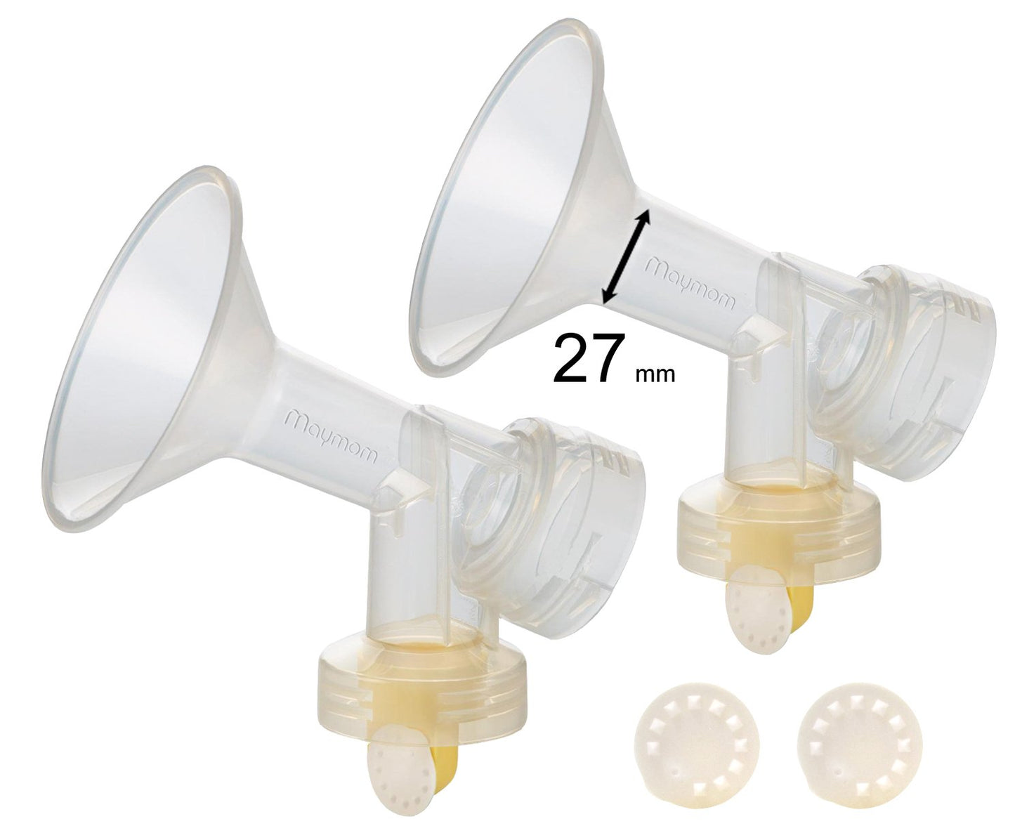 Maymom Breast Pump Accessories Compatible With Medela Pump In Style Pumps, Large Breastshields (27 Mm (Large))