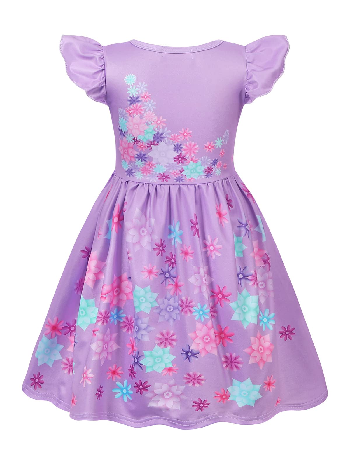 Cotrio Magic Family Isabela Costume Dress For Girls Kids Halloween Cosplay Outfits With Bag Role Play Clothes Birthday Party Dre