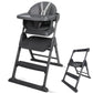 6-in-1 Baby High Chair, Convertible Highchair for Babies to Toddlers, Step Stool for Dining Time, Foldable & Easy Clean, Space-S