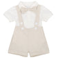 Cake Smash Outfit 1st Birthday Easter Newborn Baby Boys Gentleman Outfits Romper Suits Playsuit, Infant Short Shirt+Bib Pants+Bo