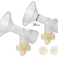 2X One-Piece Breastshields, Valves, Membranes Compatible With Medela Pump Parts, Pump In Style, Lactina, Symphony, Swing; 24 Mm