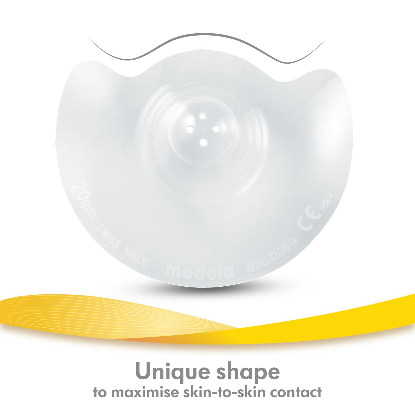 Medela Contact Nipple Shields - Bpa Free, Made From Ultra-Thin Soft Silicone, Includes 2 Shields And Case, 20 Mm, Medium