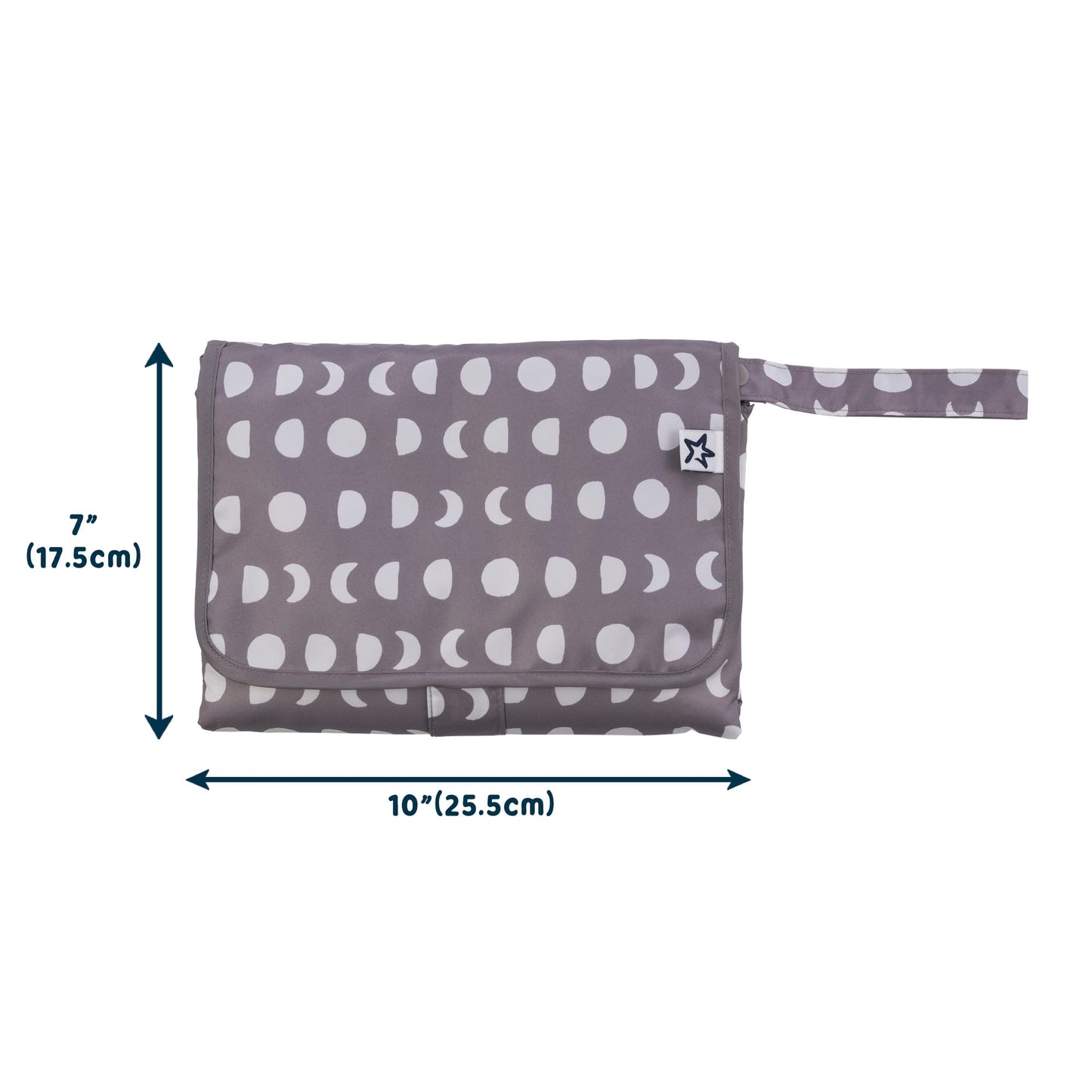 Tiny Twinkle Portable Diaper Changing Pad, Foldable Waterproof Baby Change Pad For Newborn Girl & Boy With Smart Wipes Pocket (L