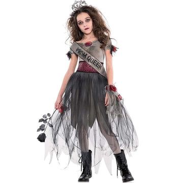 Amscan 842693 Prom Corpse Gown Costume, Children Medium Size, 1 Piece