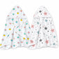 COCOSHELL Lightweight Muslin Cotton Baby Hooded Towel | 70x70 cm | UltraSoft, Breathable & QuickDry | Single Layer Bath Towel 