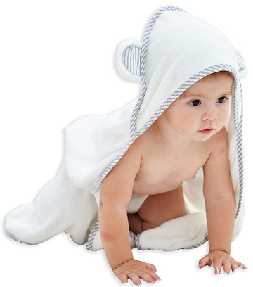 Hiphop Panda X - Large Bamboo Bath Towel For Toddler And Kids - Hooded Bath Towels With Ears For Babies - Super Absorbent - Perf