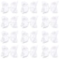 Oaoleer Big Hair Bows For Girls 12 Pcs 6' White Grosgrain Ribbon Large Boutique Bow Alligator Clips Hair Accessories For Toddle