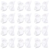 Oaoleer Big Hair Bows For Girls 12 Pcs 6' White Grosgrain Ribbon Large Boutique Bow Alligator Clips Hair Accessories For Toddle