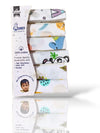 Moms Lap Muslin Cotton Face Towels For Newborn Baby Napkin Extra Soft Hankies (Pack Of 6)