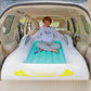 Kinmac Inflatable Toddler Travel Bed- Portable Travel Toddler Air Bed For Kids Camping Air Mattress Racecar Toddler Bed With Sid