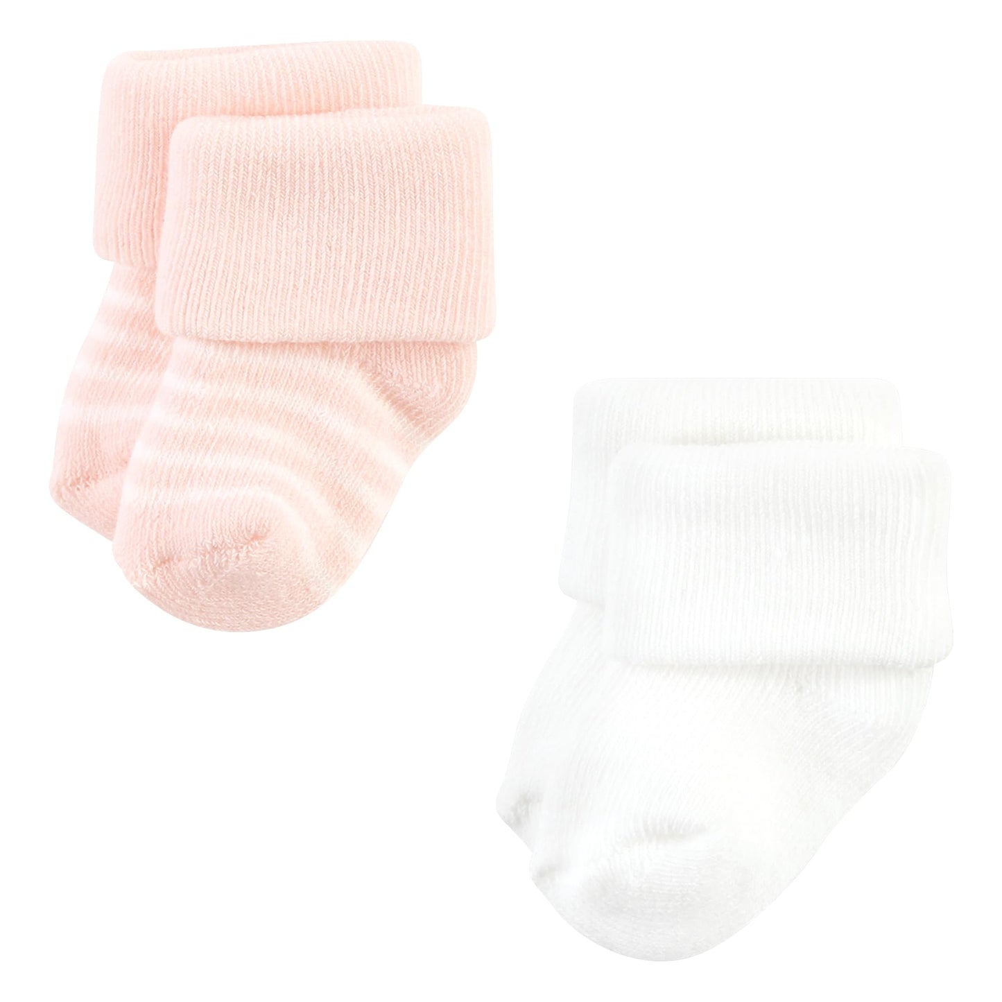 Hudson Baby Unisex Baby Cotton Rich Newborn And Terry Socks, Pink Cheetah, 6-12 Months