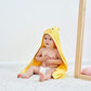 Hiphop Panda Bamboo Hooded Baby Towel - Soft Hooded Bath Towel For Babie, Toddler,Infant, For Boy And Girl - (Yellow Duck, 30 X
