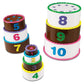 Learning Resources Stack and Count Layer Cake - 10 Pieces, Ages 18+ Months Toddler Learning Toys, Early Stacking and Counting Sk