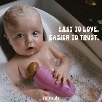 Nemah - 2-In-1 Baby Soap And Shampoo - Tear-Free Baby Body Wash And Shampoo With Actismart Chamomile, Jojoba Oil, & Activera Alo