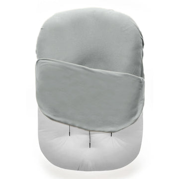 Mozah Newborn Lounger Cover - Soft Cotton Slipcover Fitting Most Infant Loungers And Baby Nest Loungers (Belgian Grey)