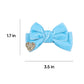Blue Velvet Hair Bows Cute Christmas Valentine School Hair Clips Handmade New Year Hair Accessories For Kids Girls Infants Toddl